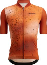 Santini Fango Orange Short Sleeve Jersey