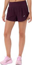 Pantaloncini Asics Road 3.5in viola da donna