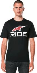 Maglietta Alpinestars Ride 4.0 CSF a manica corta nera