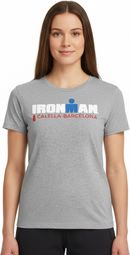 Ironman Barcelona Kurzarm T-Shirt Grau Damen