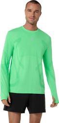 Asics Road Seamless Langemouwen Shirt Groen Heren