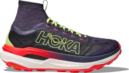 Hoka Tecton X 3 Men's Trail Running Shoes - Gray/Yellow/Red
