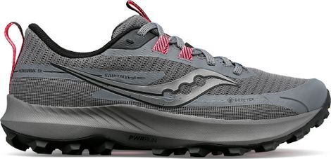 Saucony Peregrine 13 GTX Women's Trail Shoes Gray Black