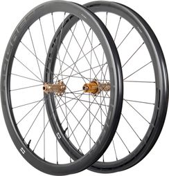 Paire de roues Progress GRX40 Gravel Noir/Light Bronze | 12x100/12x142 mm | Center Lock