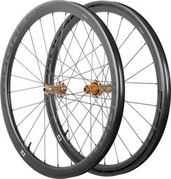 Paire de roues Progress GRX40 Gravel Noir/Light Bronze | 12x100/12x142 mm | Center Lock