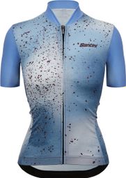 Santini Fango Blue Women's Short Sleeve Jersey