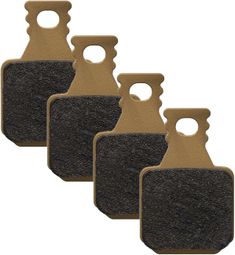 Set van 4 Magura MDP 8 Gold/Yellow-remblokken voor MT met 4 zuigers