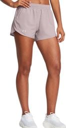 Under Armour Fly By 3 inch Mauve Shorts Women