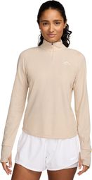 Nike Trail Beige Damen 1/4-Zip-Oberteil
