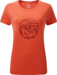 T-Shirt Mountain Equipment Headpoint Rising Sun Rouge Femme