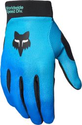 Fox Ranger Blend Lange MTB-handschoenen Blauw