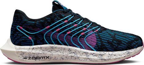 Chaussures de Running Nike Pegasus Turbo Flyknit Next Nature SE Noir Bleu Rose