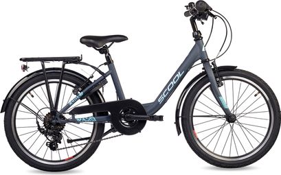 S’COOL chiX  vélo enfant  6 vitesses  Gris foncé/Turquoise