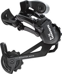 SRAM Achter Derailleur X4 7/8 Versnellingen Lange Kooi Zwart