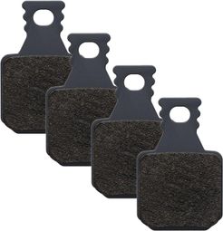 4er-Set Magura MDP 8 Bremsbeläge in Schwarz/Grau für MT 4-Kolben-Bremsen