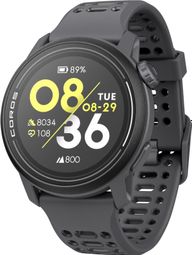 Coros Pace 3 GPS Horloge Zwart Siliconen Band