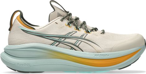 Asics Gel-Nimbus 28 TR Men's Running Shoes, Beige/Blue