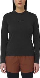 T-Shirt Running Salomon Sense Merino Noir Femme