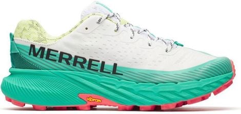 Chaussures de Trail Merrell Agility Peak 5 Blanc/Turquoise Homme