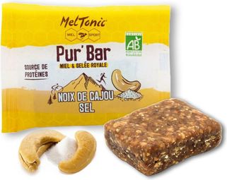 Barre Énergétique Meltonic Pur'Bar Noix de Cajou / Sel / Miel / Gelée Royale 50g