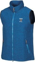 Ivanhoe Gilet sans manches Elton Full Zip Bleu électrique pour homme en laine-Bleu