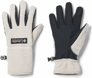 Guantes de forro polar Columbia Helvetia II Beige para mujer