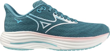 Mizuno Wave Rider 29 hardloopschoenen voor dames, blauw/roze