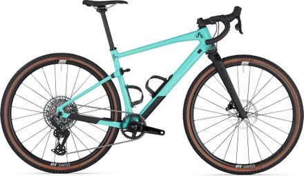 Bicicleta Gravel BMC URS 01 LT Two Sram Rival eTap AXS / GX Eagle AXS 12V 700 mm Azul Verde Menta Aqua 2024