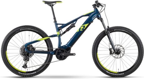 Bicicleta de montaña eléctrica con suspensión total Raymon FullRay 130E 6.0 Sram SX 12V 630Wh 27,5'' Azul Verde T.L 183/200 cm - Producto reacondicionado