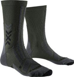 Chaussettes X-Socks Hike Discover Crew Vert Noir