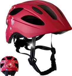 Casque vélo enfant 6-12 ans|Cœur Rouge|Crazy Safety|Certifié EN1078