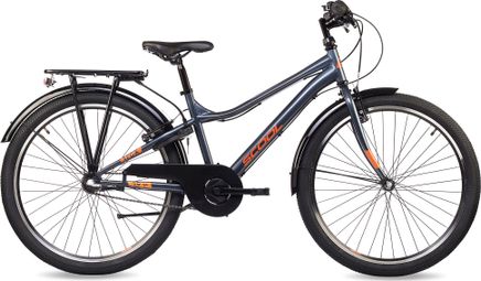 S’COOL troX  VTT enfant  3 vitesses  Gris foncé/Orange