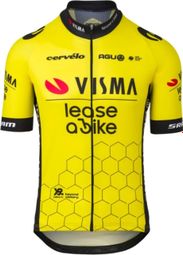 Maillot Manches Courtes Agu Team Visma Lease 2025 Jaune 