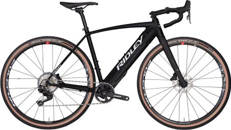 Ridley E-Kanzo Bicicleta eléctrica de gravilla Sram Rival 1 11S 250 Wh 700 mm Negra 2023