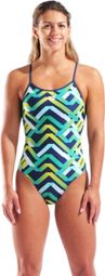 Maillot de Bain Arena Texture Multicolore/Bleu Femme