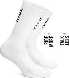 Çois Socken 'Talk Less Ride More' Weiß