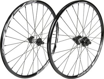 Pair of Excess XLC-1 20' Wheels | 451x19.5mm | 36 Holes Black / White