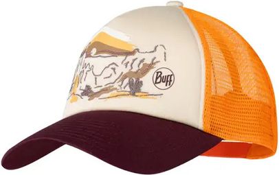 Buff Trucker Cap Orange Weiß