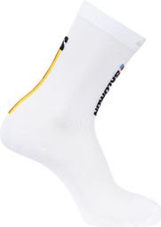 Salomon Pulse Race Flag Crew sokken Wit