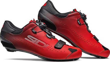 Par de zapatos Sidi Sixty negro / rojo