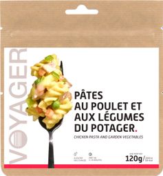 Repas Lyophilisé Voyager Pâtes au Poulet et aux Légumes du Potager 120g