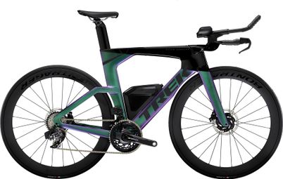 Vélo de Triathlon Trek Speed Concept SLR 7 Sram Force AXS 12V 700 mm Vert Noir 2025