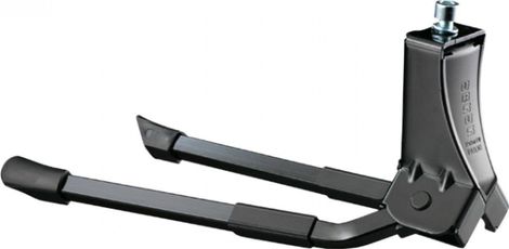 BEQUILLE VELO DOUBLE CENTRALE URSUS HOOPER FOOT 26  PLIABLE ALU NOIR (275mm) - SUPPORTE POIDS 50KGS (LIVRE SUR CARTE)