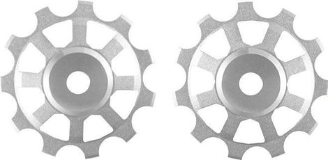 Galets céramique Nova Ride Shimano 10 - 11 - 12 vitesses Argent
