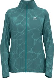 Odlo Zeroweight Print Women's Running Jacket Blau