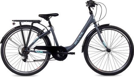 S’COOL chiX  vélo enfant  6 vitesses  Gris foncé/Turquoise