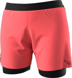 Dames Dynafit Alpine Pro 2-in1 Short Roze/Zwart