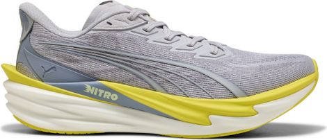 Puma Deviate Nitro 4 hardloopschoenen grijs/geel heren