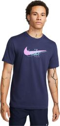 Camiseta de manga corta Nike Dri-Fit Heritage Azul