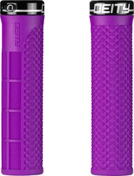 Paire de Grips Deity LockJaw 132 mm Violet